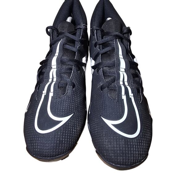 Nike Alpha Menace 3 Shark Mid Football Cleats Men's CV0582-001 SZ 10 US - Picture 2 of 7